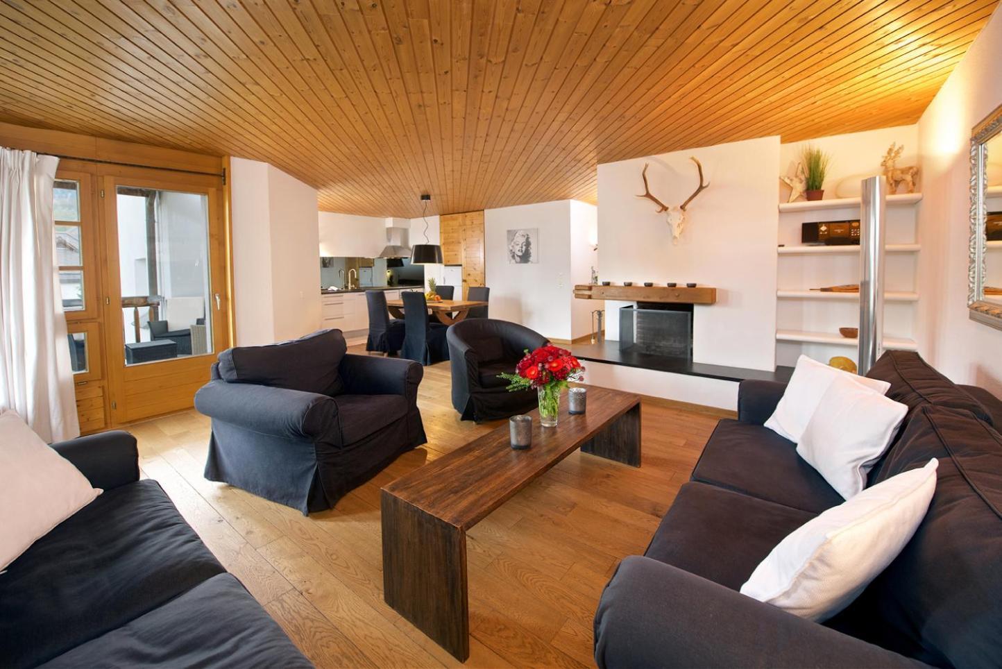 Schweizerhof Ferienwohnungen Lenzerheide 2 ห้อง รูปภาพ